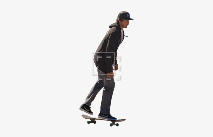 Skateboarder - Person On Skateboard Png, transparent png