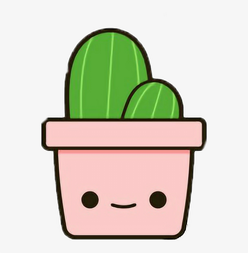 Cartoons Cactus Kawaii Nature Derpy Derp Freetoedit - Cute Cactus Transparent, transparent png