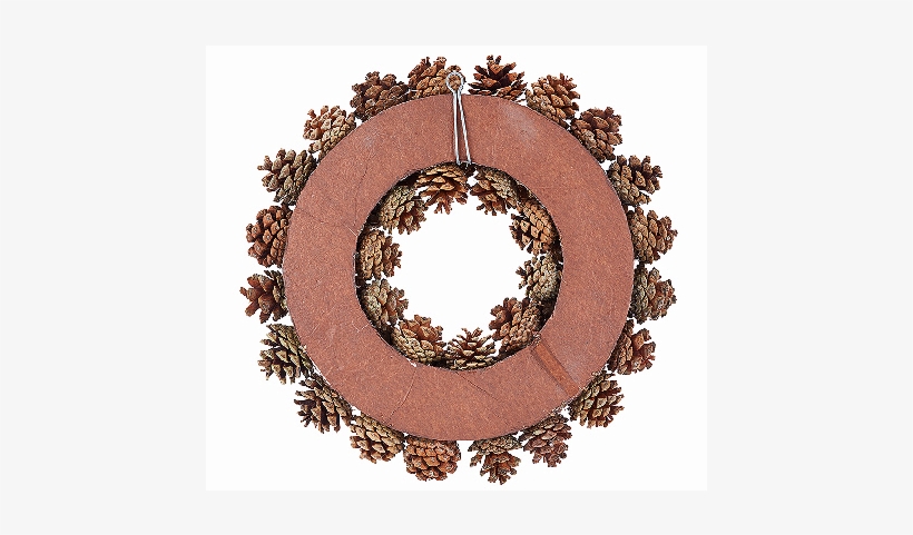 Ed On Air 14" Rustic Mixed Pinecone Wreath By Ellen, transparent png