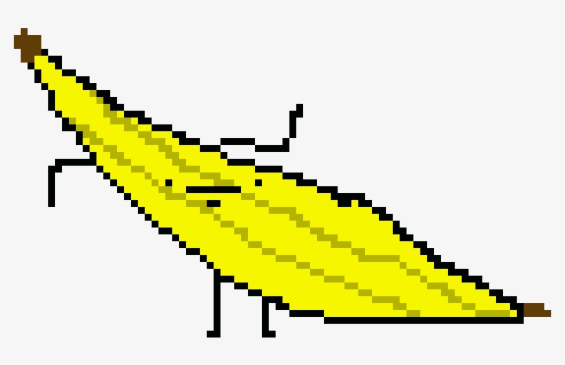 Derp Banana - Pixel Art, transparent png