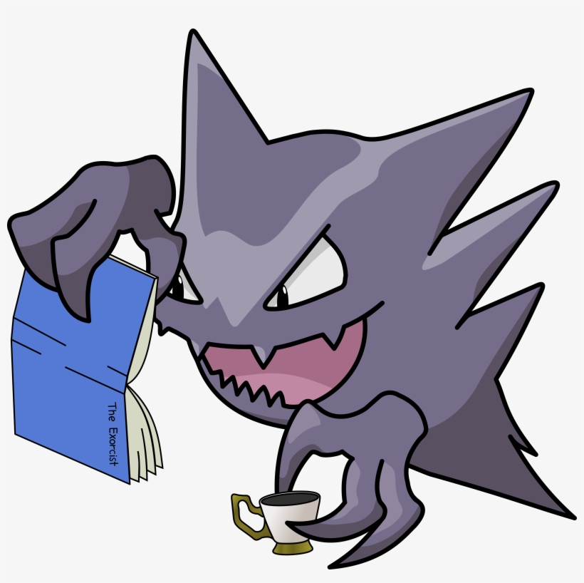 Art[fanart] Haunter Relaxing - Pokémon, transparent png