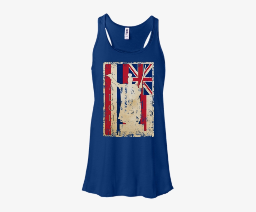 Aloha King Kamehameha Bella Canvas Flowy Racerback - Add Your Own Hashtag! Messy Hair, Leggings, Target,, transparent png