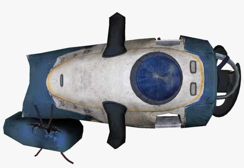 Damaged Seaglide - Subnautica Sea Glider Fragment, transparent png