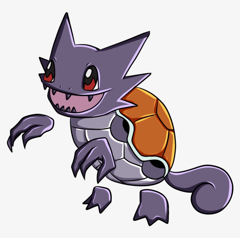 X Haunter By Itschocoshettie On Deviantart - Pokefusion Haunter Squirtle, transparent png