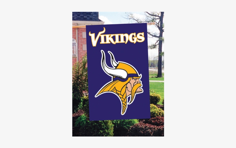Minnesota Vikings Applique Banner Flag, transparent png