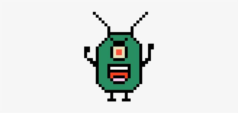 Plankton - Plankton Pixel Art, transparent png