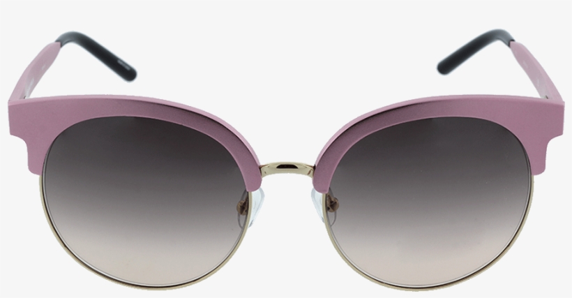 Loading Zoom - Matthew Williamson: Gold Trim Round Sunglasses, transparent png