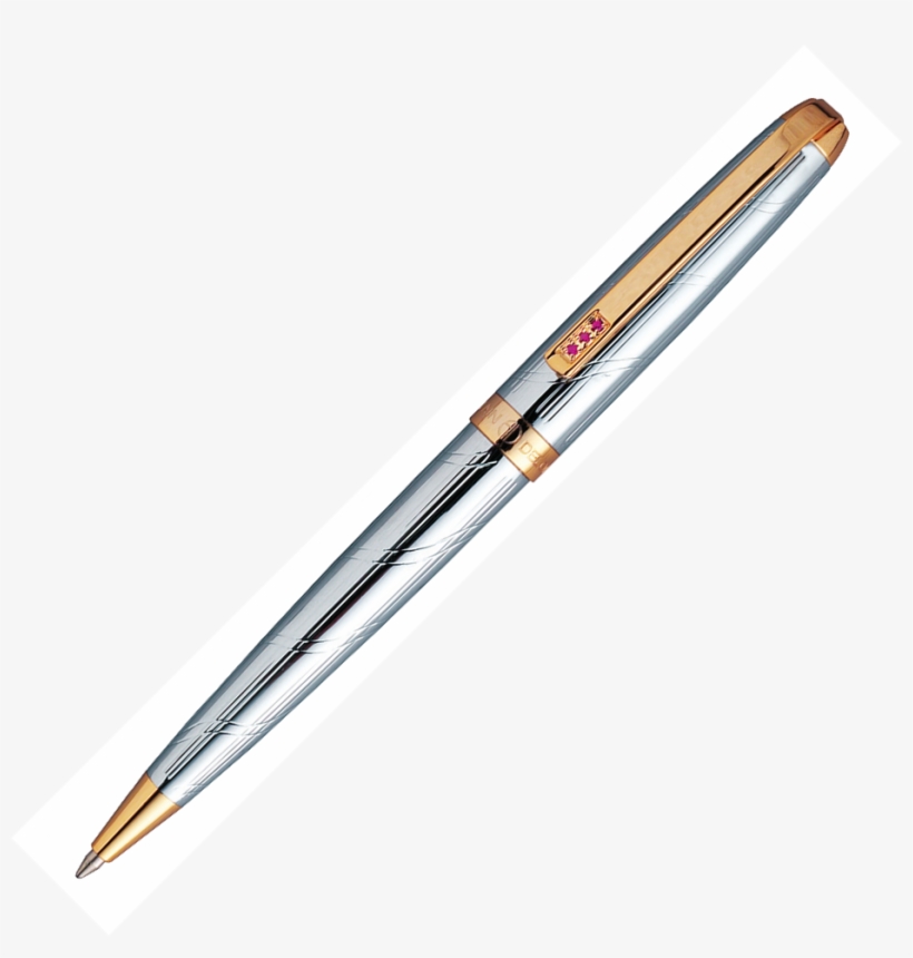 Alain Delon Monarch Chrome Plate With 22k Gold Trim - Best Pens, transparent png