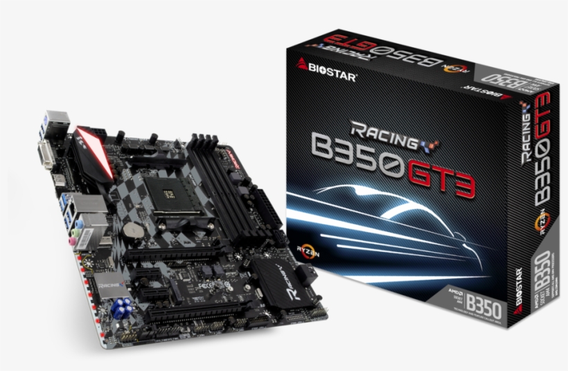 B350gt3 - Biostar B350gt3 Micro Atx, transparent png