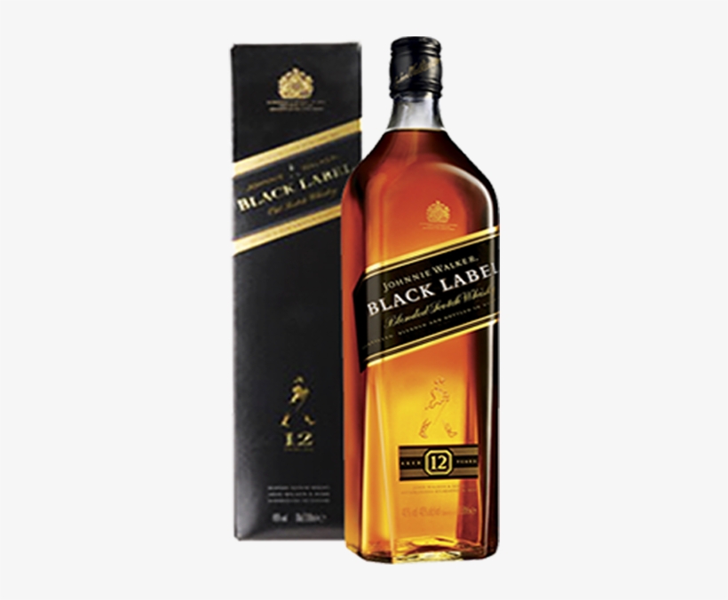 Johnnie Walker Black Label 1000ml - J/walker Johnnie Walker Black Label, transparent png