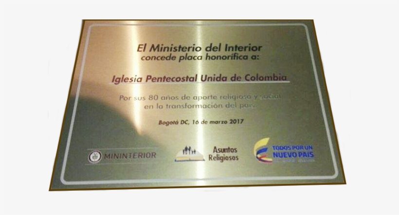 Placa - Placa De Reconocimiento Para Un Pastor Evangelico, transparent png