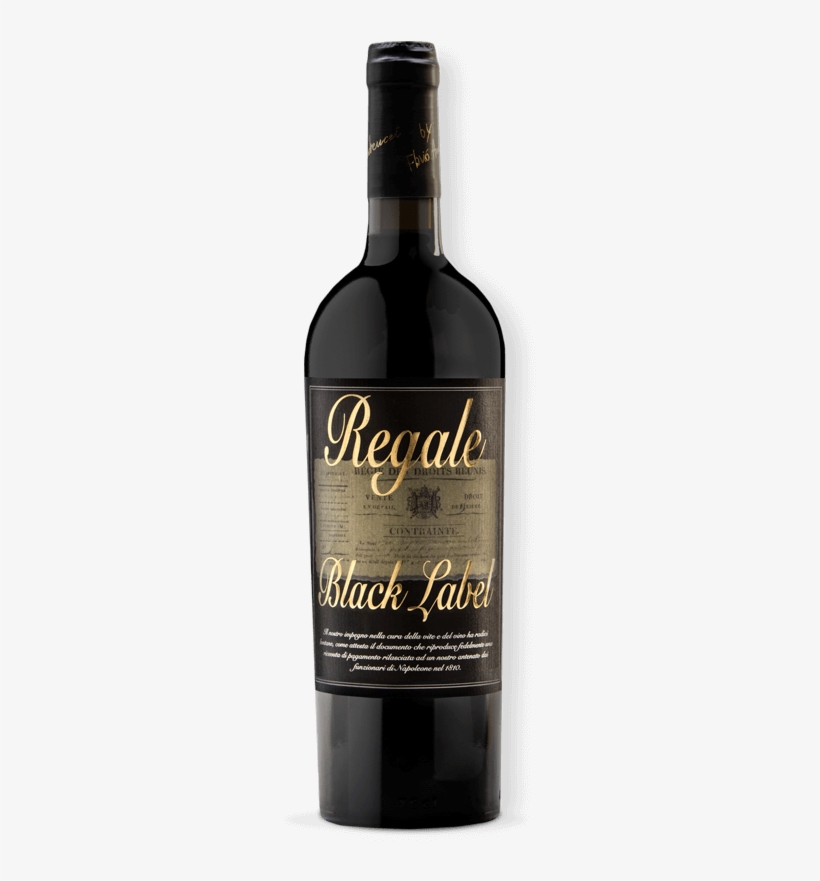 Regale Black Label - Wine Bottle, transparent png