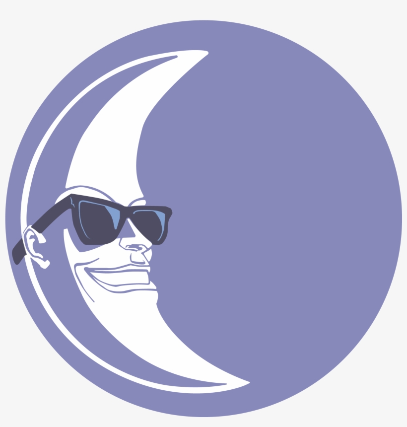 T-shirt Eyewear Blue Vision Care Glasses - Moon Man Profile, transparent png