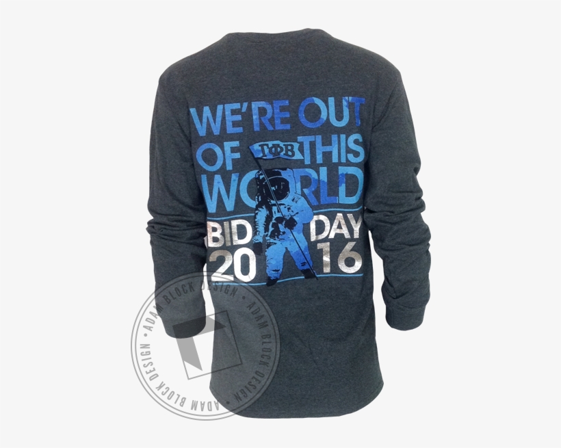 Gamma Phi Beta Galaxy Moon Man Long Sleeve - Long-sleeved T-shirt, transparent png