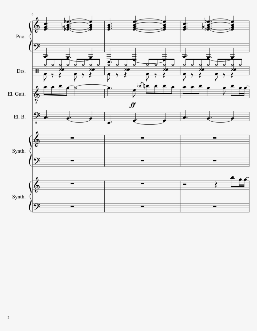 The Angry Video Game Nerd Sheet Music 2 Of 6 Pages - Music, transparent png