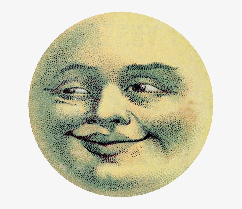 Moon Man - Moon Man - Handmade Earrings - Decoupage, Moon Jewelry,, transparent png