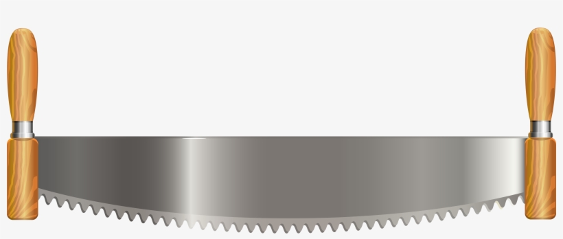 Two Man Crosscut Saw Png Clip Art - Crosscut Saw, transparent png