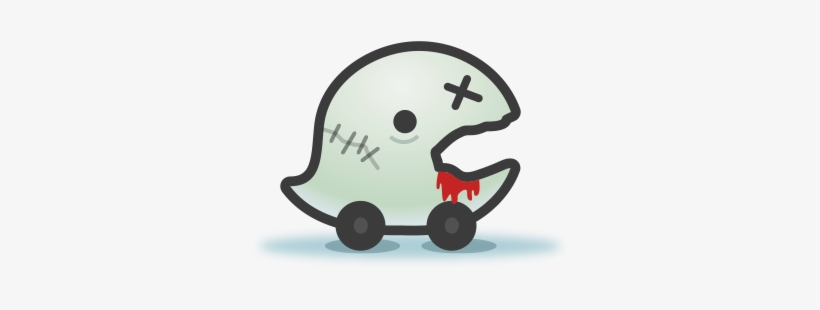 Zombie - Waze Man Sticker (oval), transparent png