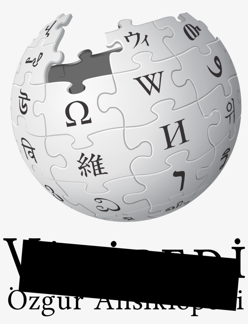 The Turkish Wikipedia Logo With A Censor Bar Covering - English Wikipedia, transparent png