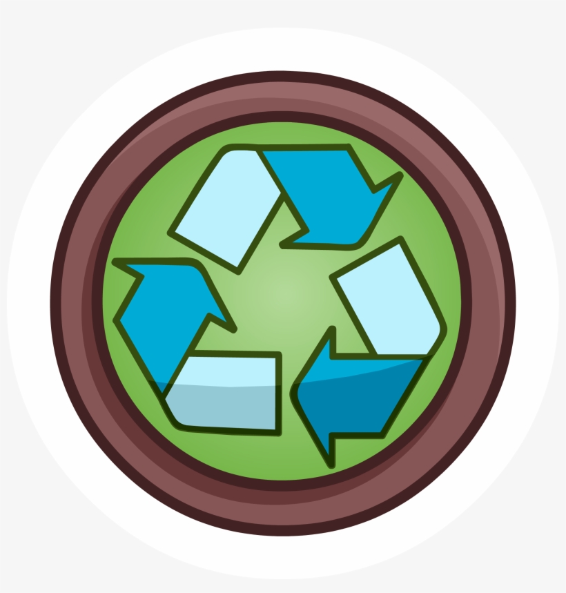 Recycle Pin - Png - Club Penguin Rewritten Pins Location, transparent png