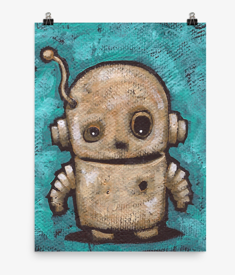 Cute Robot Poster - Robot, transparent png