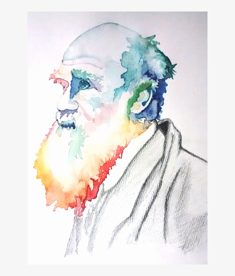 Raise A Glass For Evolution - Watercolor Paint, transparent png