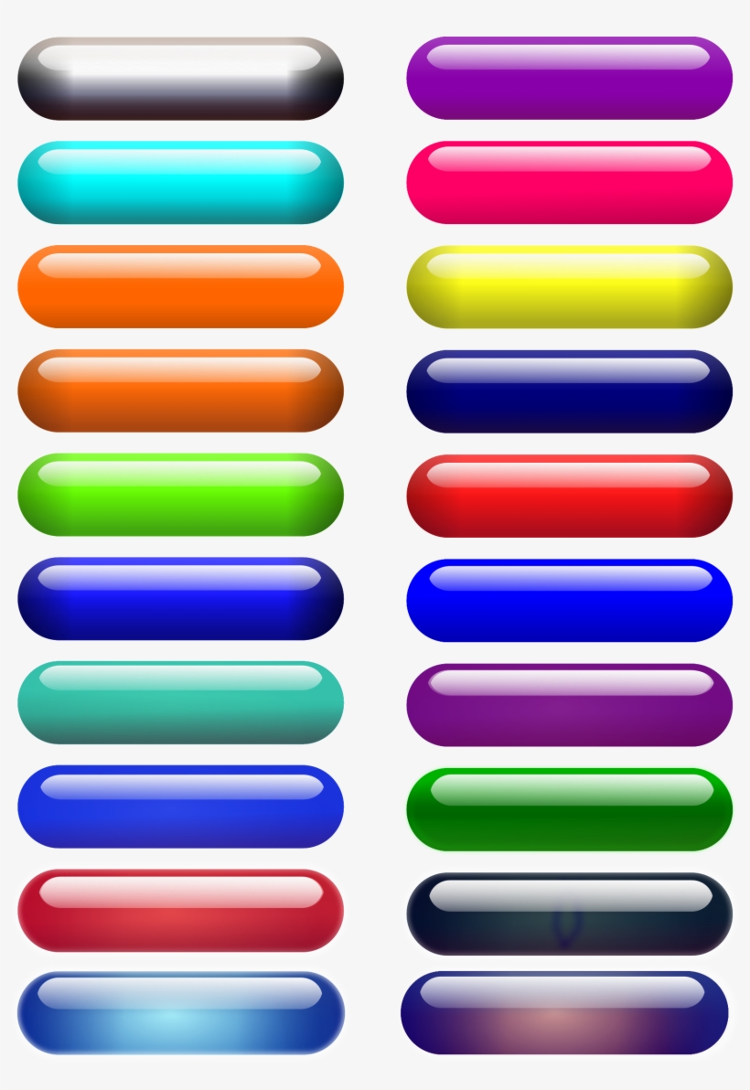 How To Set Use Glossy Pill Buttons Icon Png, transparent png