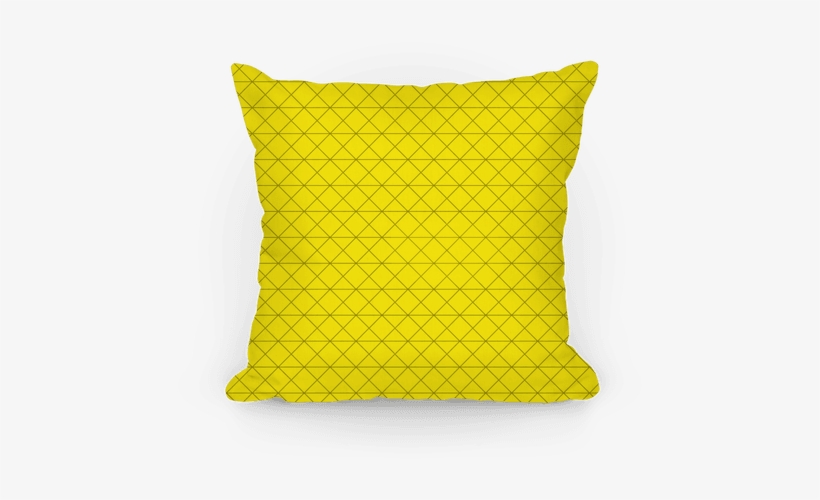 Yellow Grid Pattern Pillow - Diagrama De Lexis, transparent png