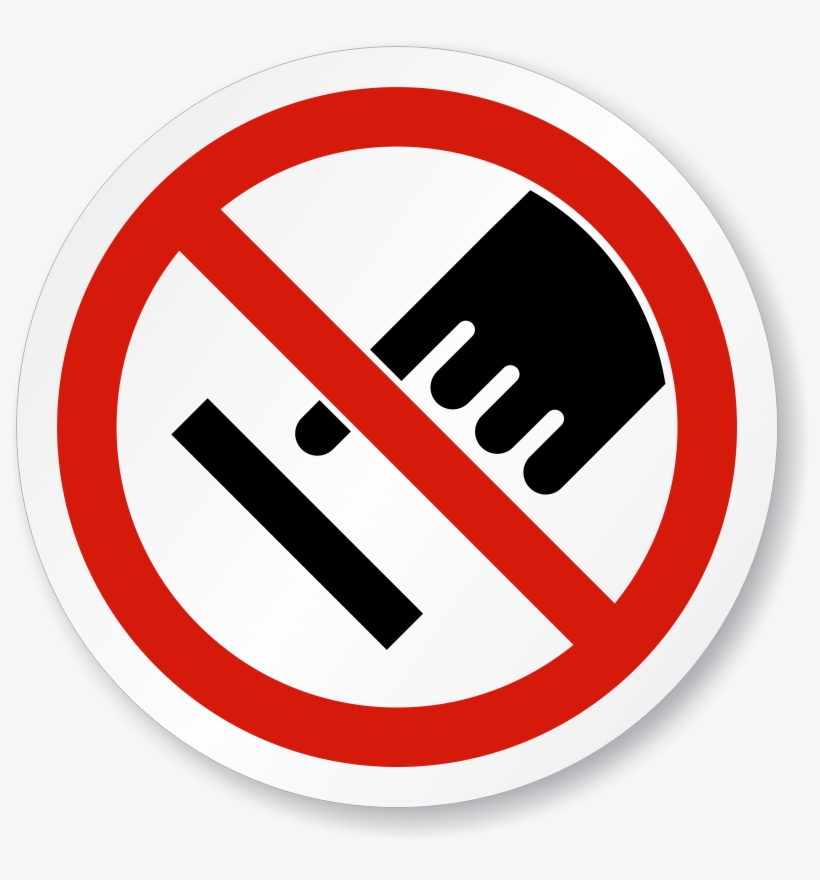 Zoom - Buy - No Touching Wires Sign, transparent png