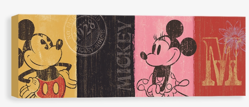 Mickey And Minnie Since - Green Journal Large Mickey - Retro, transparent png