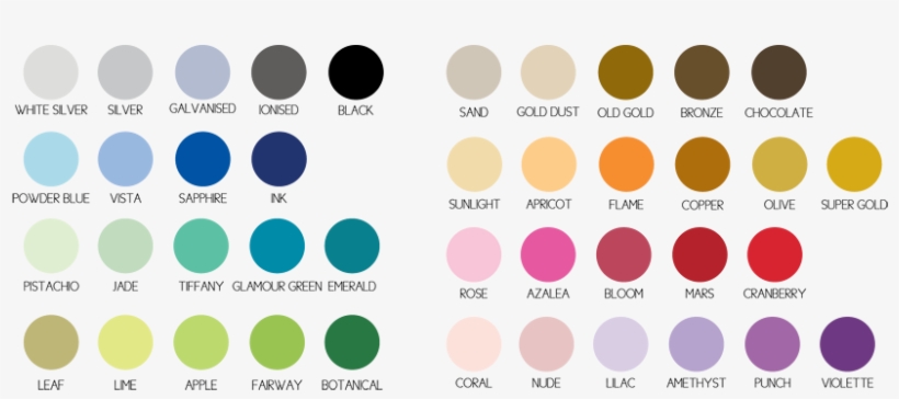 Available Ink Colors - Circle - 880x360 PNG Download - PNGkit