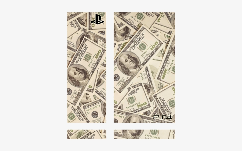 Dollar Bill Playstation 4 Skin - 100 Dollar Bill, transparent png