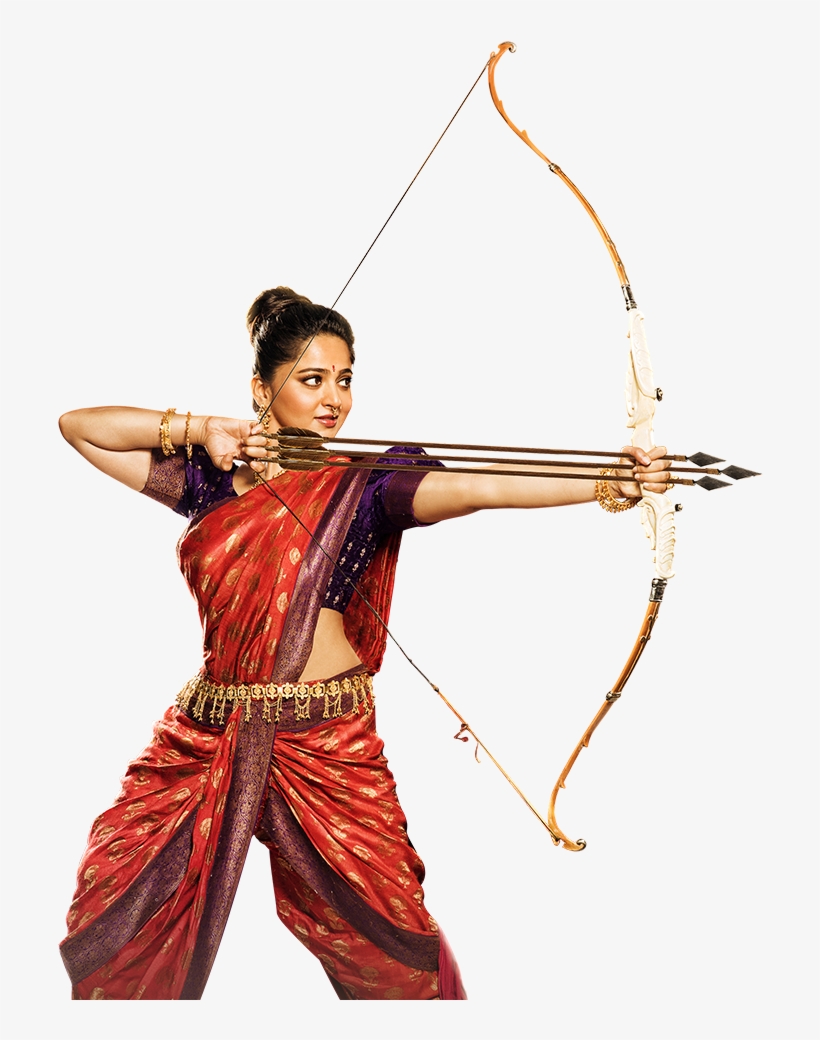 Banner Black And White Stock Baahubali The Beginning - Bahubali Anushka Bow And Arrow, transparent png