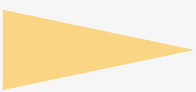 Yellow Image - Gold Felt Pennant, transparent png