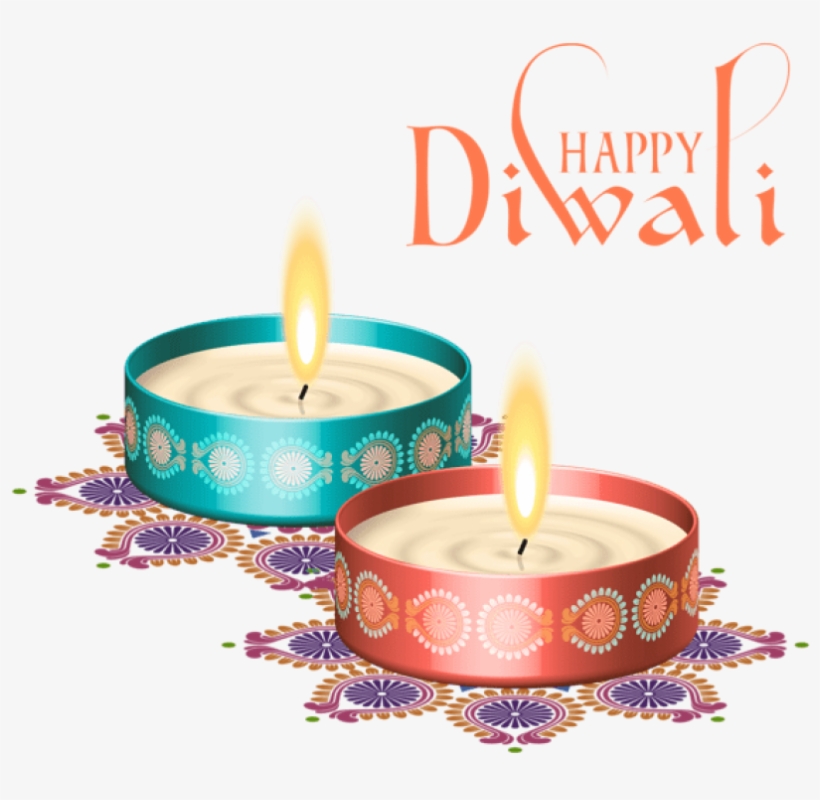 Happy Diwali Nice Candles Png Clipart Image - Happy Diwali Png, transparent png