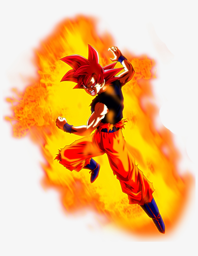Super Saiyan God Goku Aura By Brusselthesaiyan-dc6enyd - Goku Ssj God Aura, transparent png