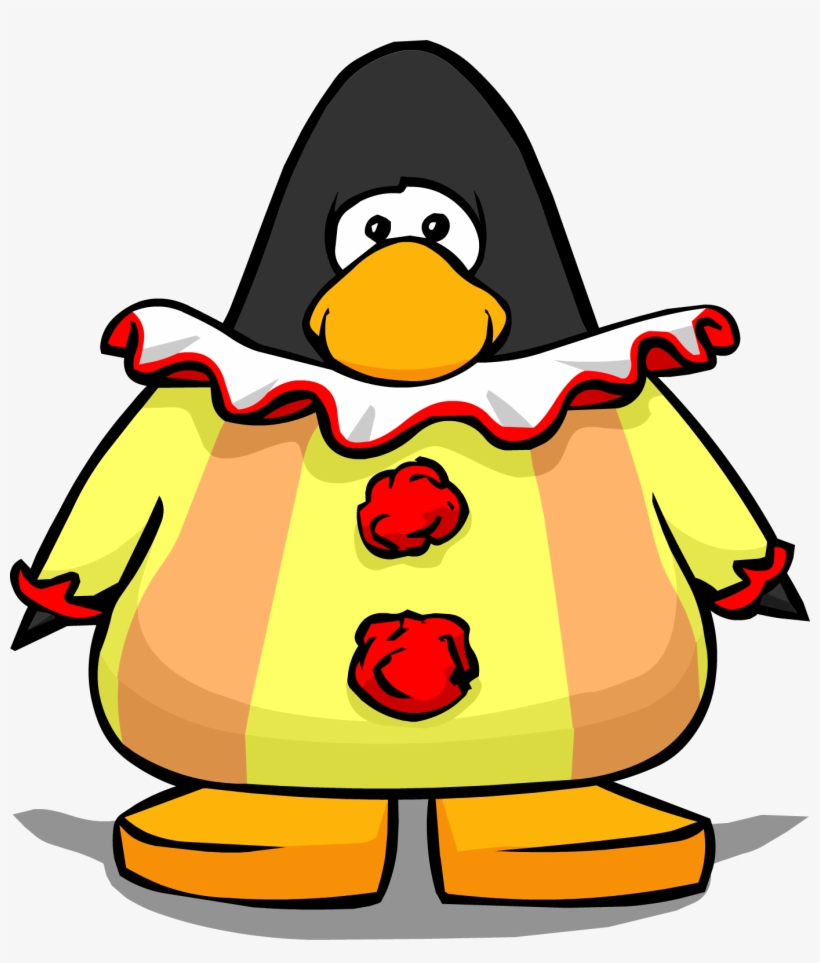 Clown Costume On A Player Card - Club Penguin Costumes Png, transparent png