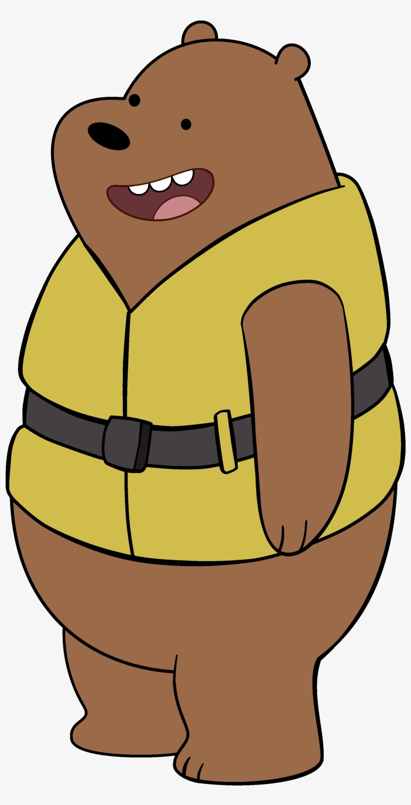 Life Jacket - We Bare Bear Grizzly Png, transparent png