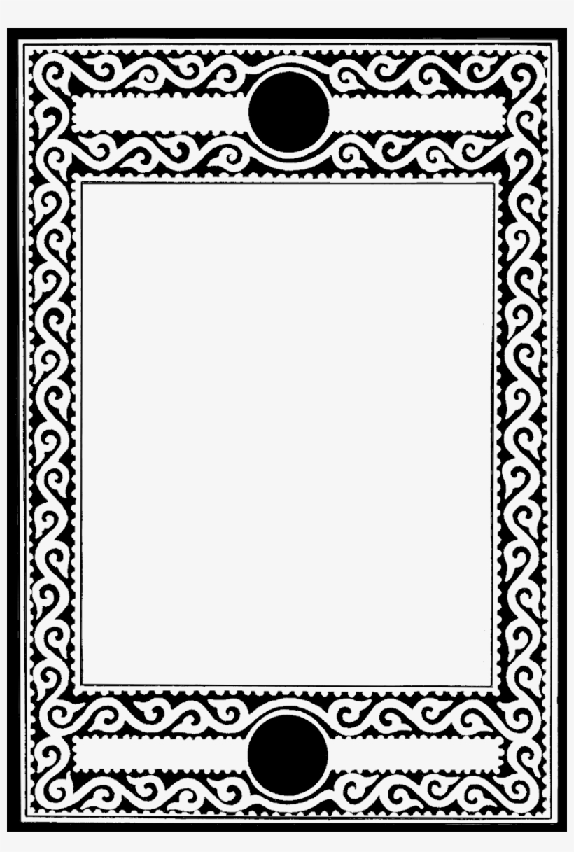 Black And White Frame For Scrapbooking Other Creative - Frames Png Black And White, transparent png