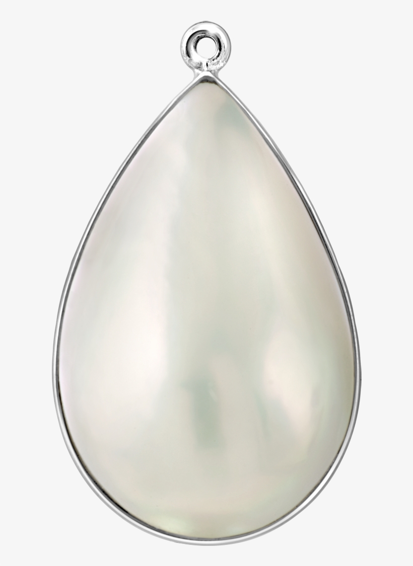 Mabe Pearl Tear Drop - Locket, transparent png