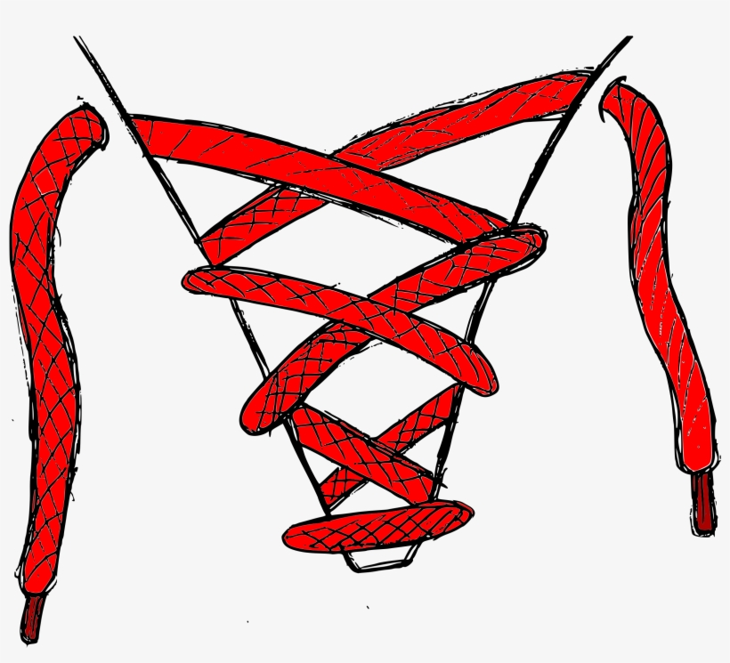 Lace Clip Art Free Shoe Laces Clip Art 600x518 PNG Download PNGkit