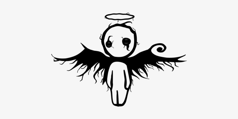Emo, Angel, Black, Black Engel - Angel, transparent png