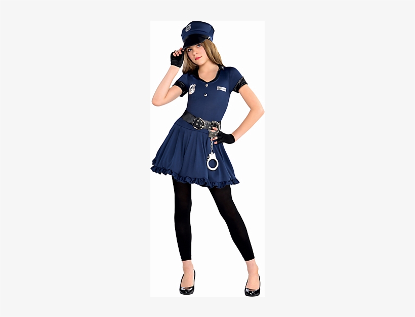 Sexy Halloween Girl Png - Cop Costume For Girls, transparent png