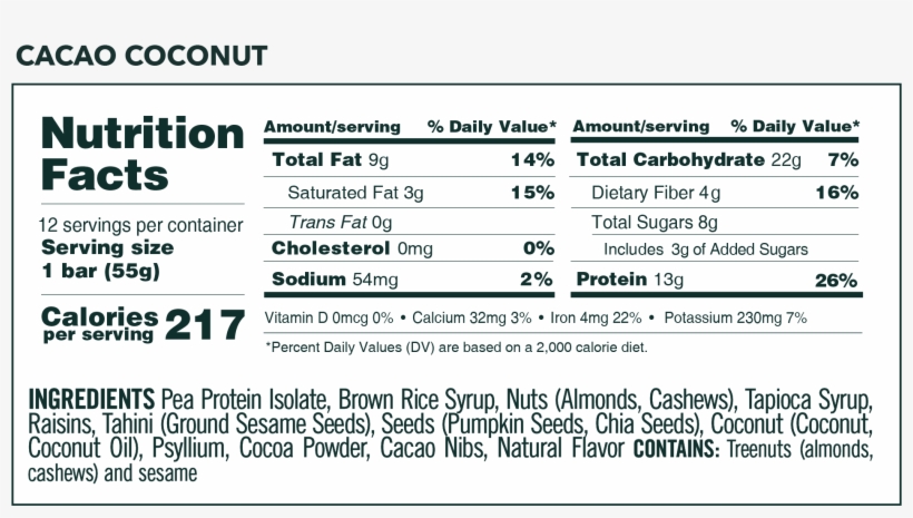 Clean Lean Protein Bars Bundle - Nutrition Facts, transparent png