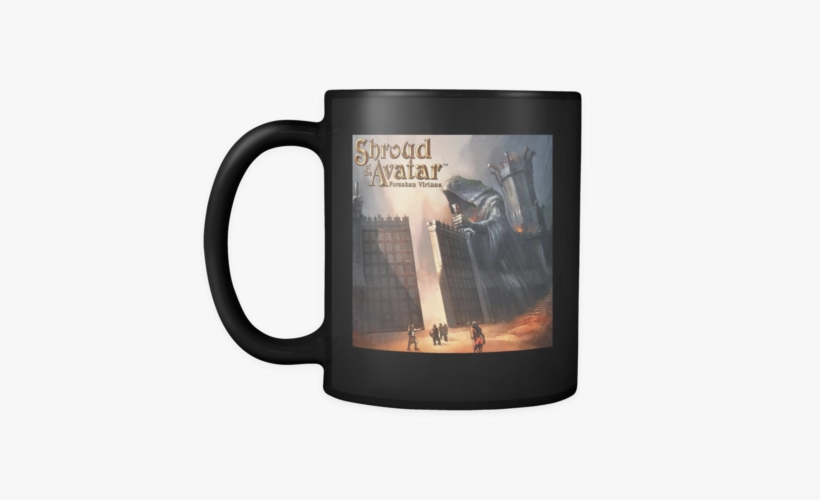 Black Coffee Mug Left - Shroud Of The Avatar, transparent png
