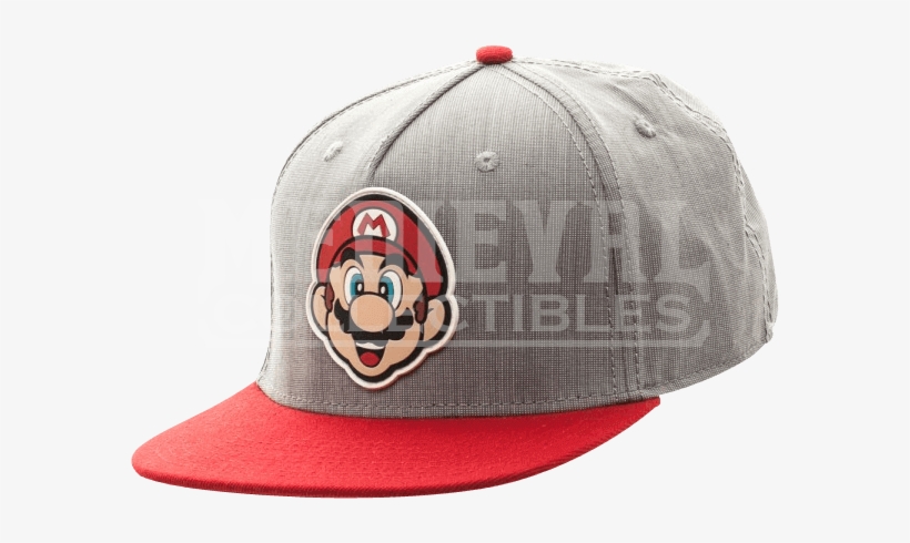 Nintendo Mario Logo Face Rubber Sonic Weld Snapback, transparent png