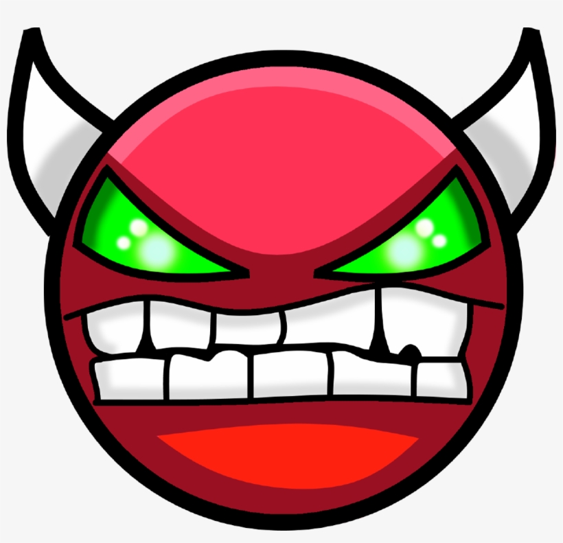 Demon - Hard Demon Geometry Dash Png, transparent png