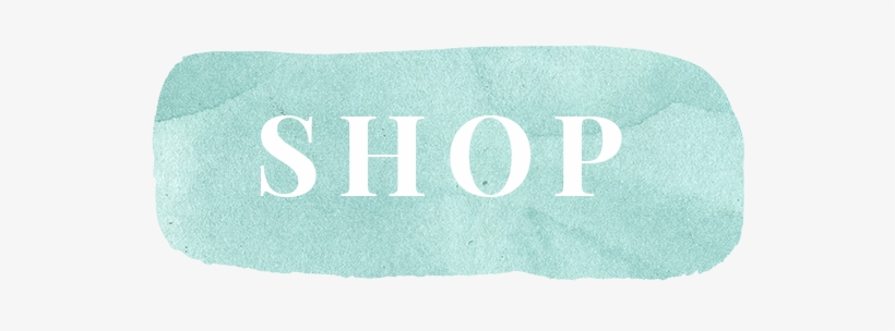 Mint Watercolor Shop - Label, transparent png