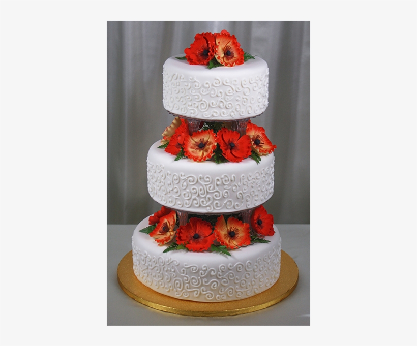 White Circle Tiered Cake - Cake, transparent png