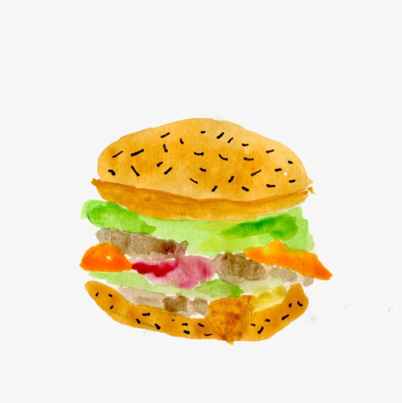 My Process Included Sketching The Illustration Out - Fast Food, transparent png